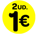 2 unidades por 1€