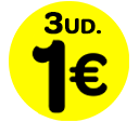 3 unidades por 1€ wafer borovets