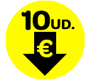 0,69 € la unidad comprando 10 unidades