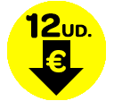 0,50 € la unidad comprando 12 unidades