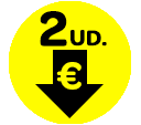 2,99 € la unidad comprando 2 unidades