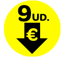 0,44€ la unidad comprando 9 unidades