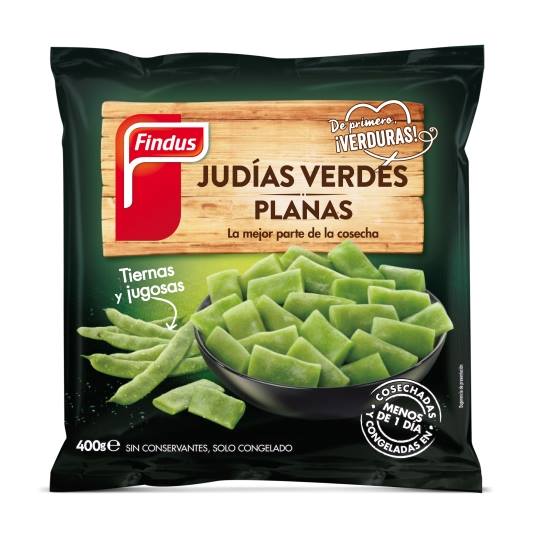 judías verdes planas troceadas, 400g