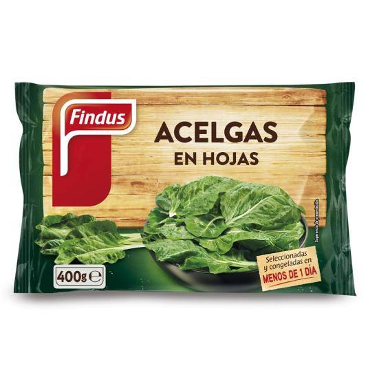 acelgas en hoja, 400g