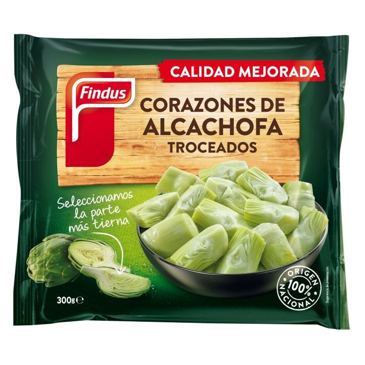 corazones alcachofas troceadas, 300g