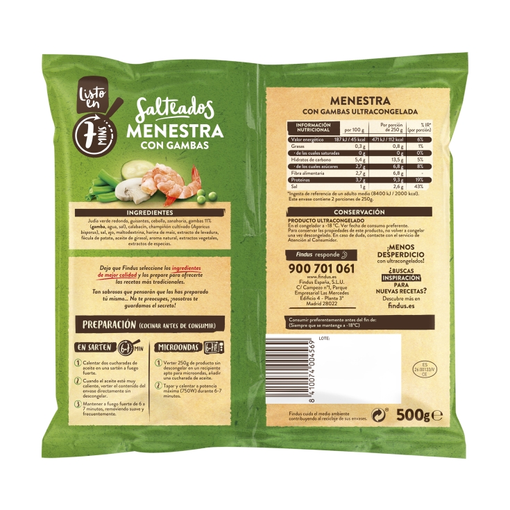 menestra verduras, 400g