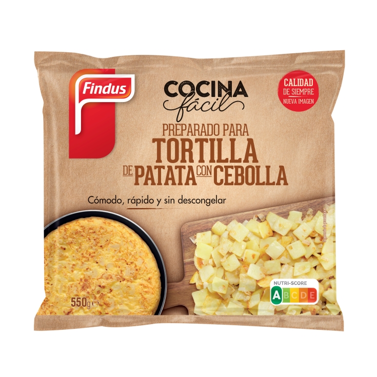 preparado tortilla con cebolla, 550g