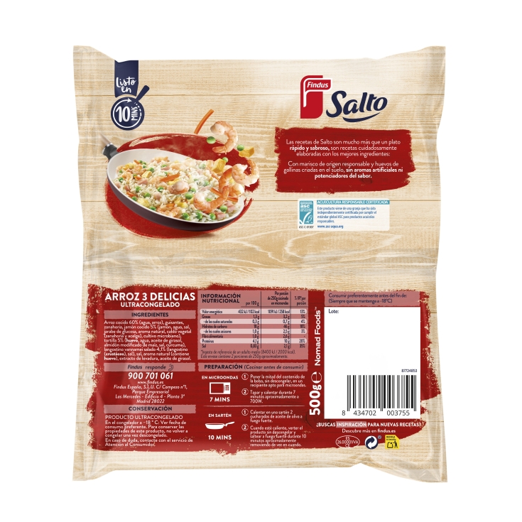 arroz 3 delicias, 500g