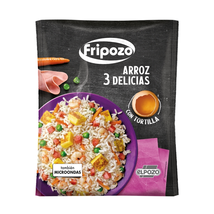 arroz 3 delicias con tortilla, 500g