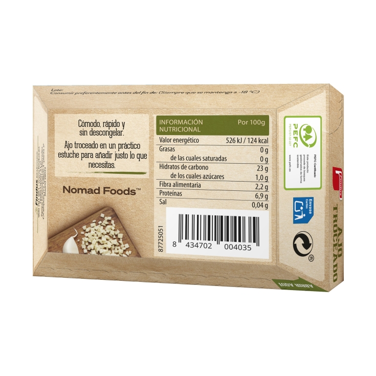 ajo troceado, 70g