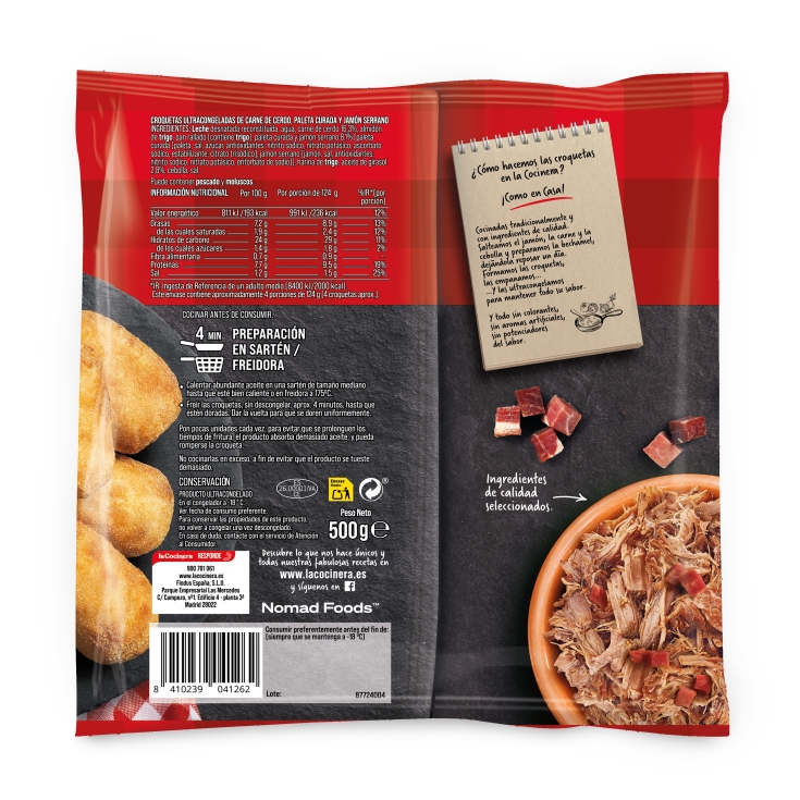 croquetas de cocido, 500g
