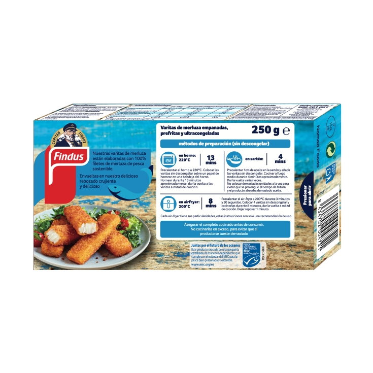 varitas merluza, 250g