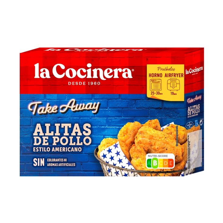 alitas pollo estilo americano, 400g