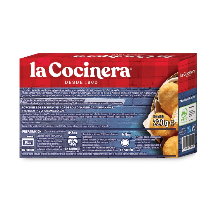 dippers estilo americano, 220g