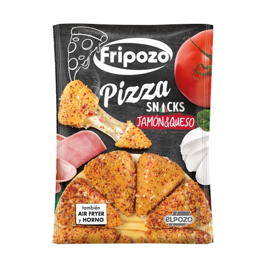 pizza snack jamón y queso, 250g