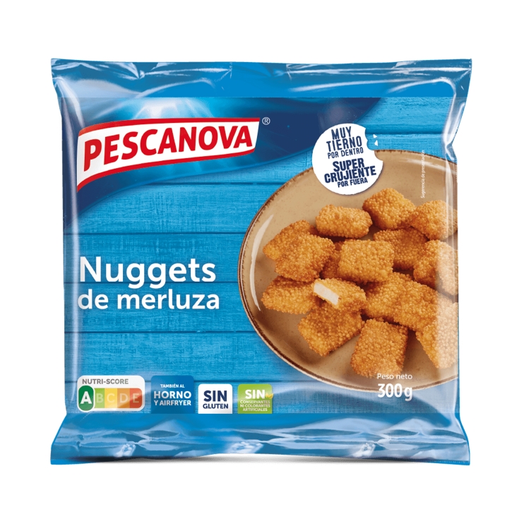 nuggets de merluza, 300g