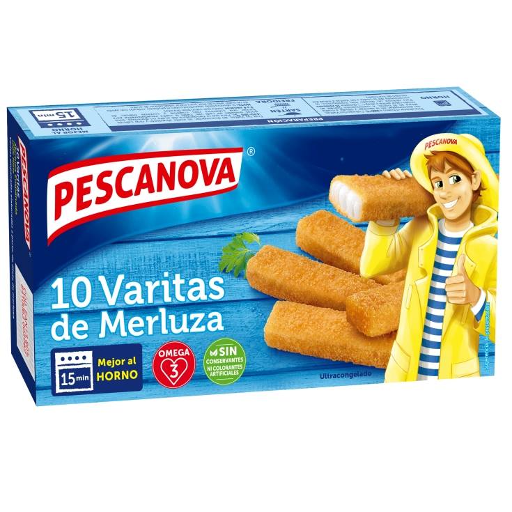 varitas merluza empanada, 300g