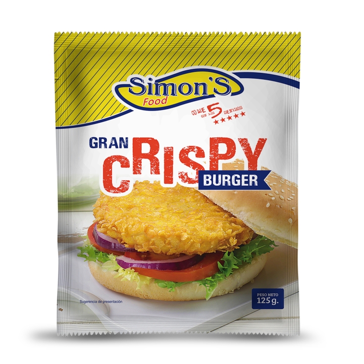 crispy burguer, 125g