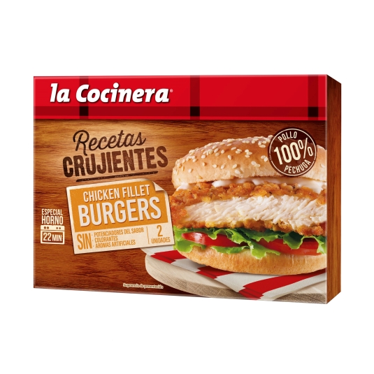 chicken fillet burguers, 227g