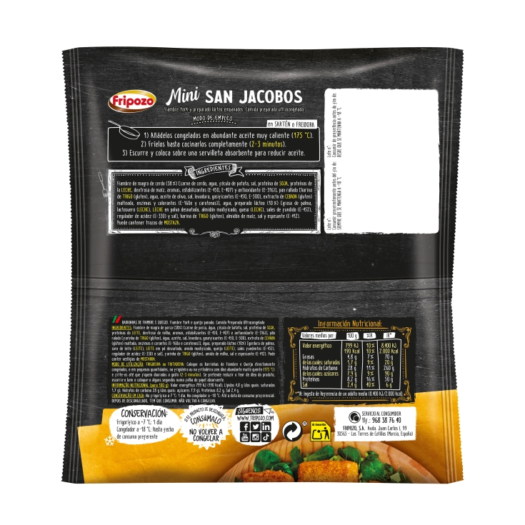 mini san jacobos, 240g