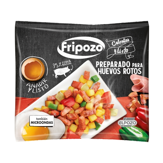 preparado huevos rotos calentar y listo, 400g