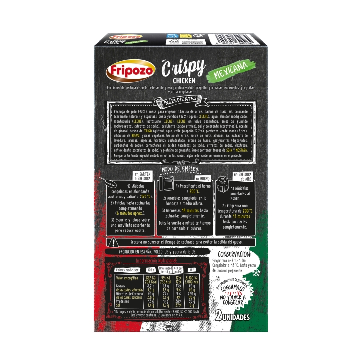 crispy chicken mexicana, 230g