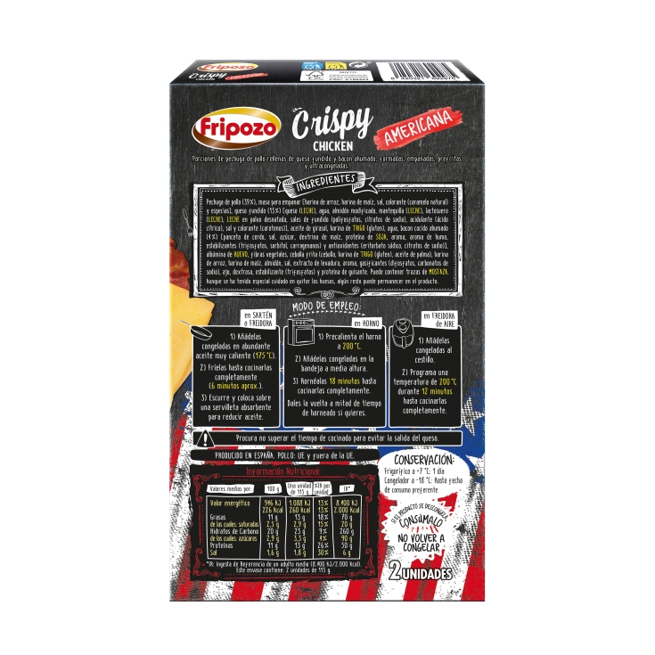 crispy chicken americana, 230g