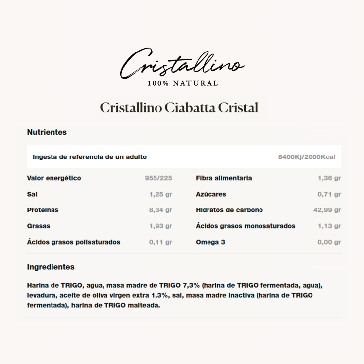 ciabatta cristallino, pk-2