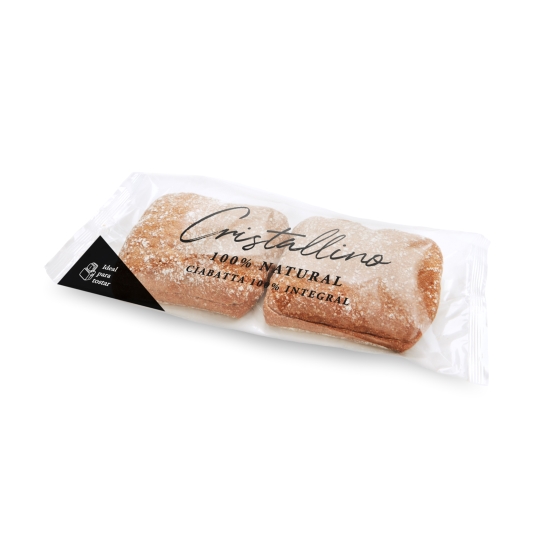 ciabatta 100% integral cristallino, pk-2