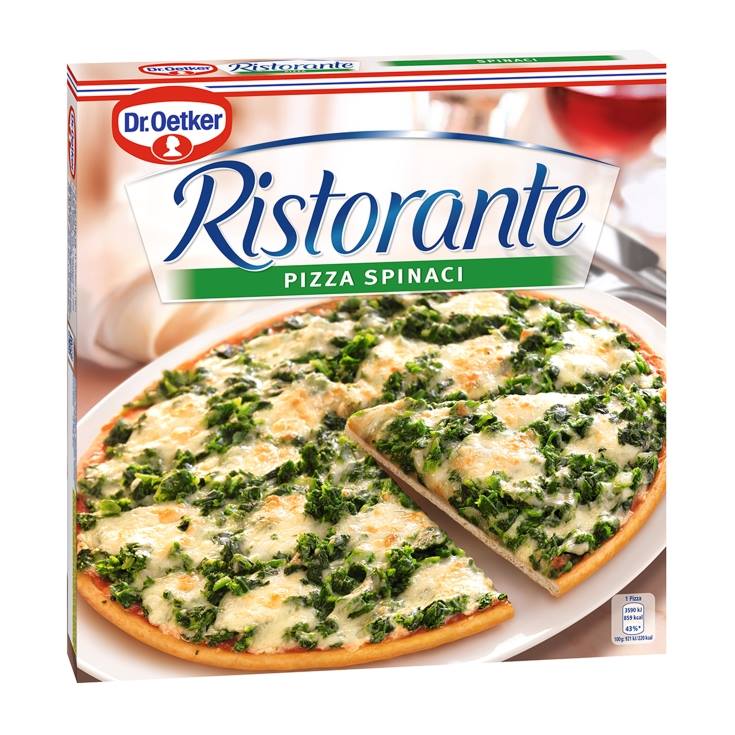 pizza espinacas, 335g