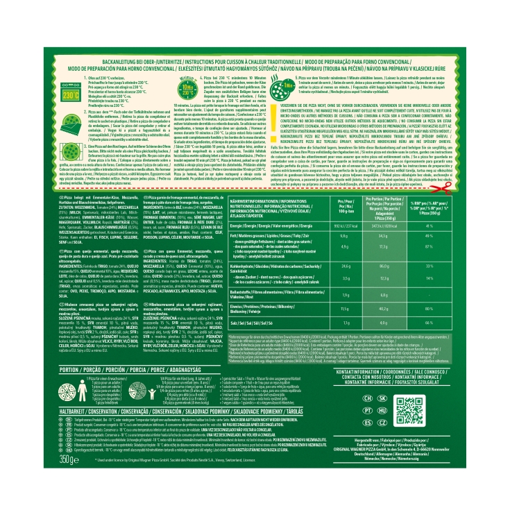 pizza forno di pietra 4 quesos, 350g