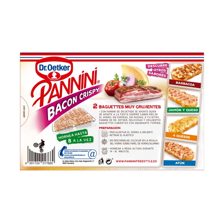 pannini bacon crispy, 250g