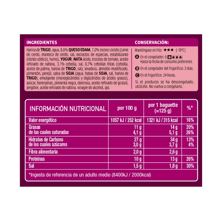 pannini bacon crispy, 250g