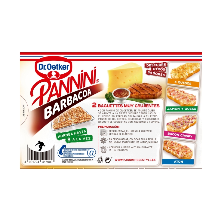 pannini barbacoa, 250g