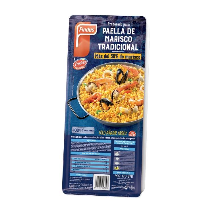 preparado paella de marisco, 400g