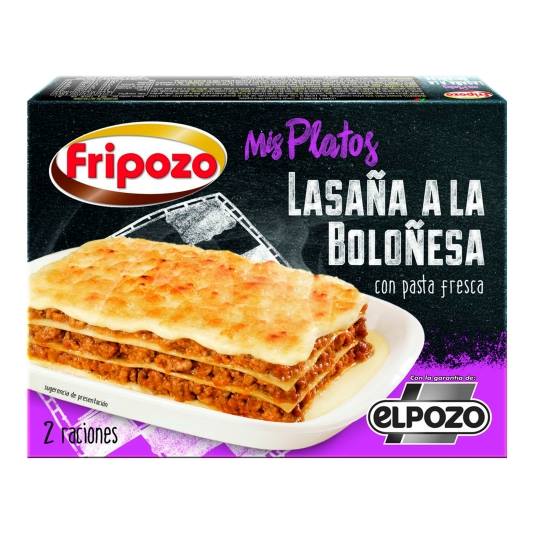 lasaña boloñesa, 500grs.