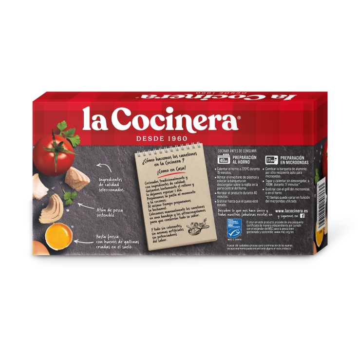 canelones atún, 500g