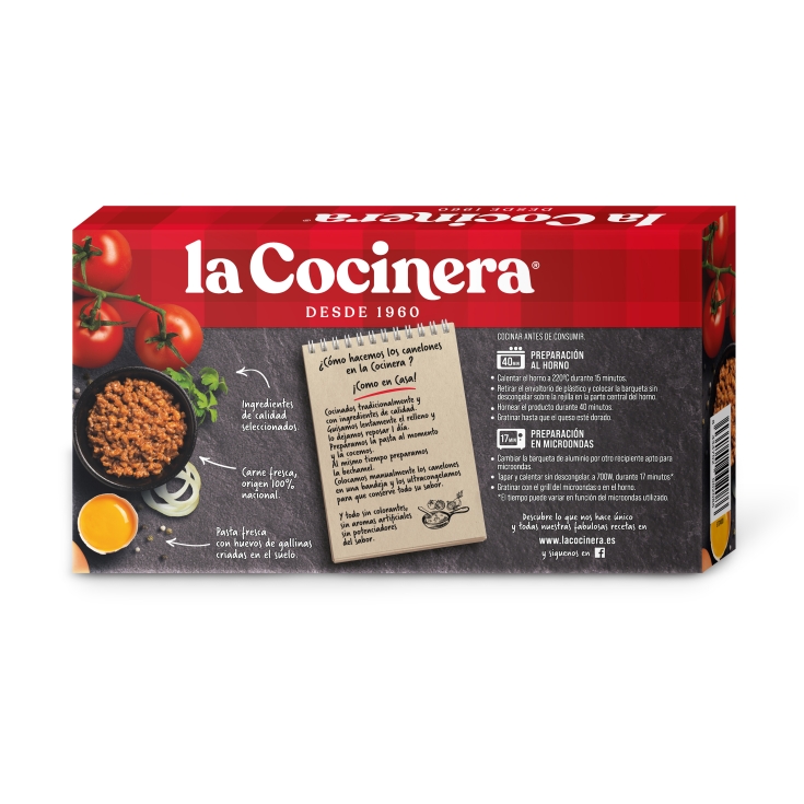 canelones carne, 500g