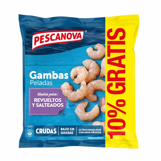 gambas peladas, 264g
