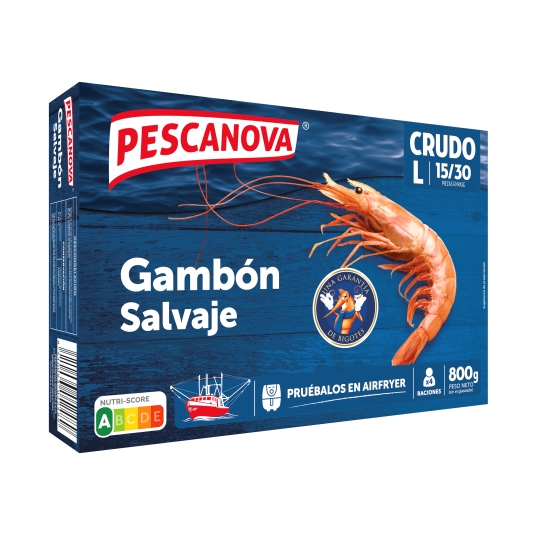 gambón crudo 15/30, 800g