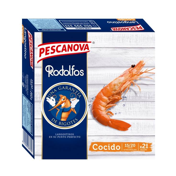 langostinos vannamei cocidos 15/20, 260g