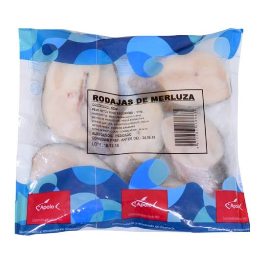 rodajas merluza, 600g