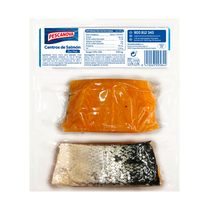 centro de salmón, 250g