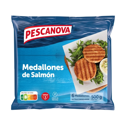 medallones de salmón, 500g