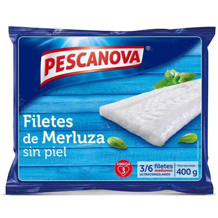 filete merluza s/piel, 400g