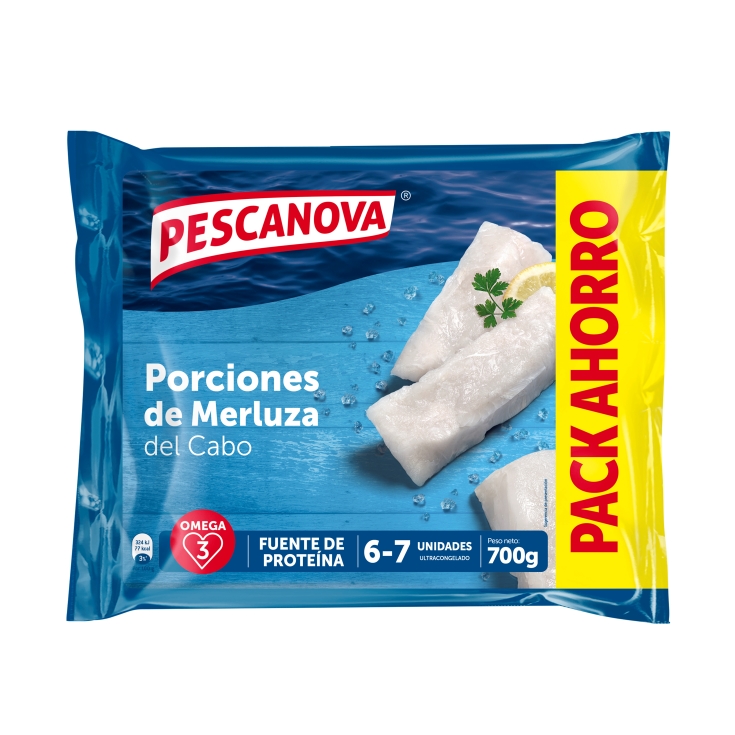 merluza en porciones, 700g