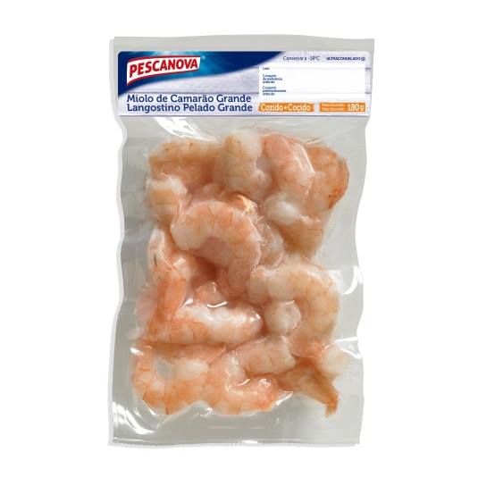 langostinos cocidos pelados, 180g