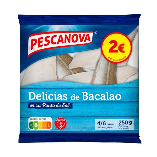 delicias de bacalao, 250g