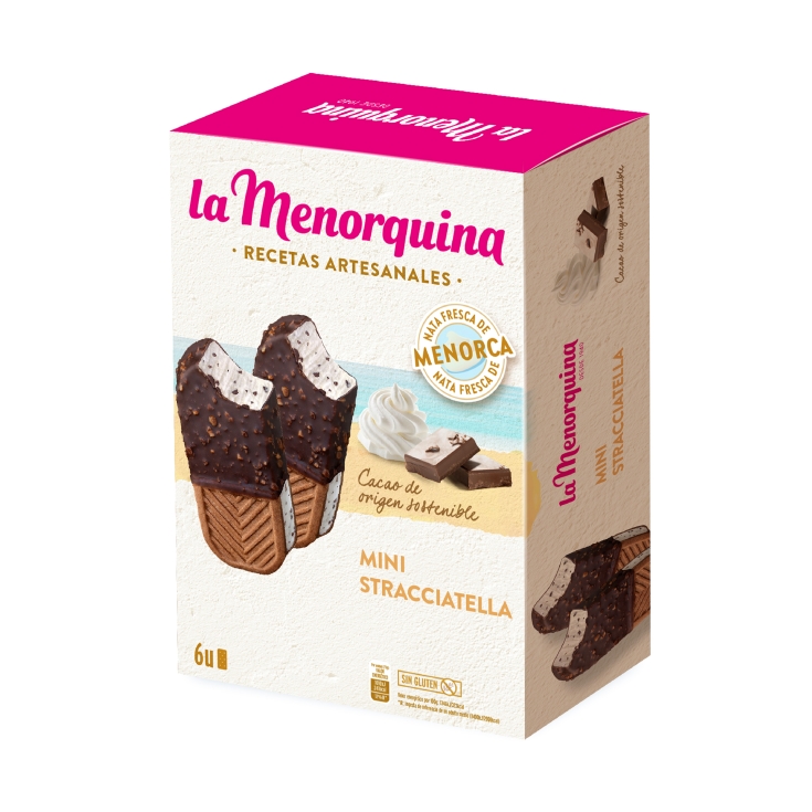 helado mini straciatella, pk-6