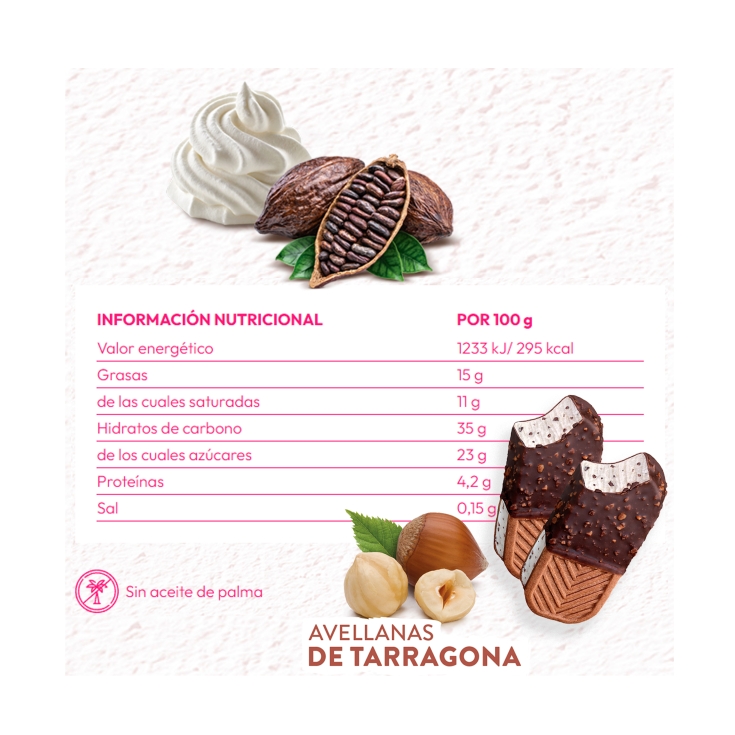 helado mini straciatella, pk-6